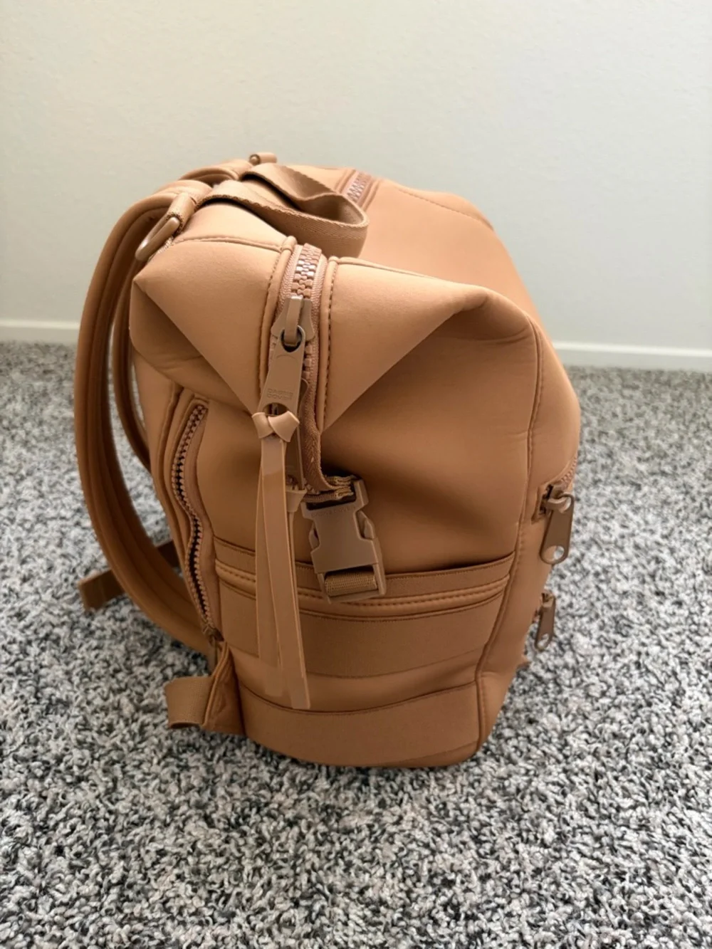 Dagne Dover Compact Backpack in Camel Tan